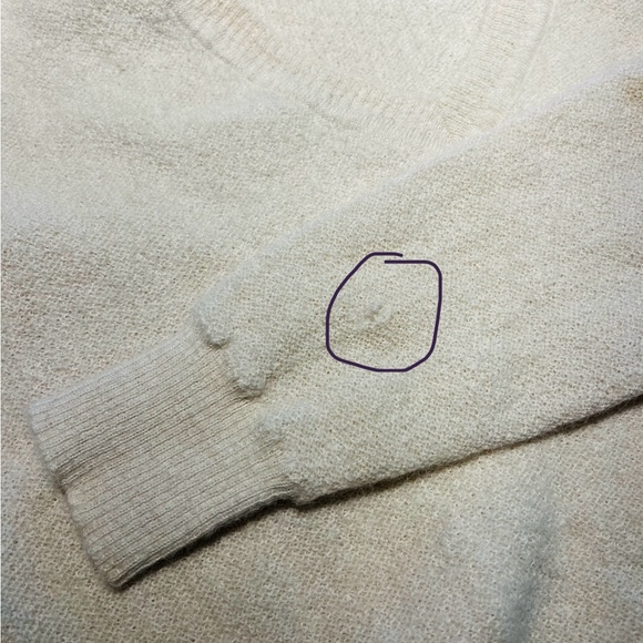 Peruvian Connection Cream V-Neck Alpaca Sweater - Picture 7 of 10